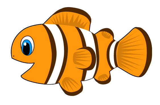 clown fish as a vector image