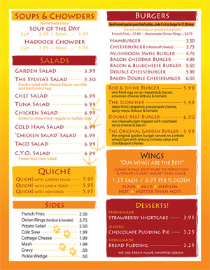 Sylvia's Cafe - Ellsworth's Breakfast Restaurant near Bar Harbor & Acadia Park